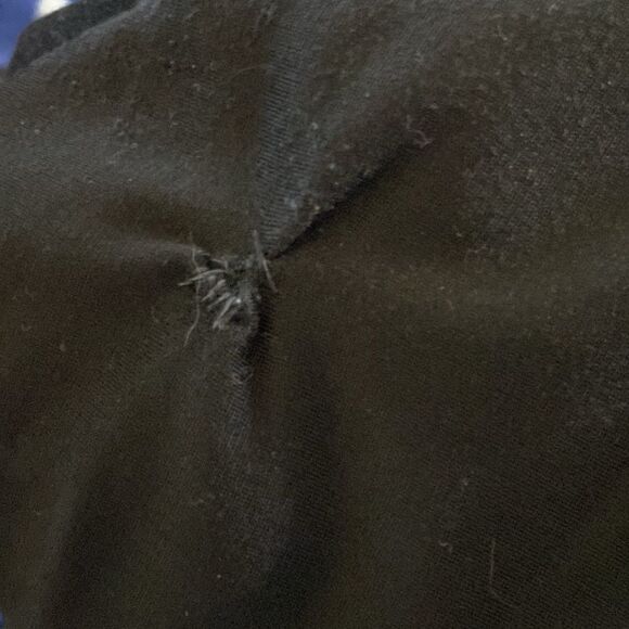 Adidas Men’s Essentials Warm-Up 3-Stripes Track Pants Black Red S FLAWS - Picture 7 of 8